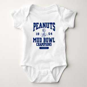 Body Para Bebê Amendoins   Linus Mud Bowl Champions 1954