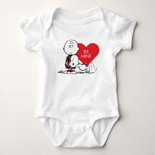 Body Para Bebê Amendoins   Namorados Snoopy & Charlie Brown