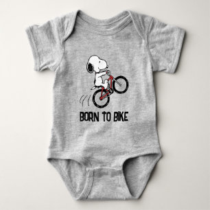 Body Para Bebê Amendoins   Roda de bicicleta Snoopy