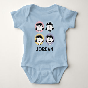 Body Para Bebê Amendoins   Rostos da Lucy