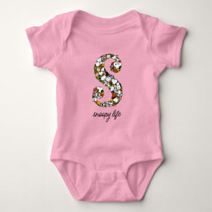 Body Para Bebê Amendoins S é para Snoopy