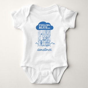Body Para Bebê Amendoins   Snoopy Feeling Blue Também Está Bem