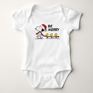 Body Para Bebê Amendoins   Snoopy & Friends Winter Scarf