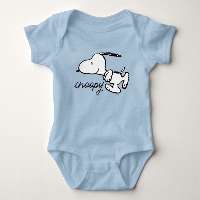 Body Para Bebê Amendoins | Snoopy Run (Frente)