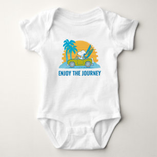 Body Para Bebê Amendoins   Snoopy & Woodstock Aproveite a Viagem