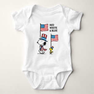 Body Para Bebê Amendoins   Snoopy & Woodstock Tio Sams