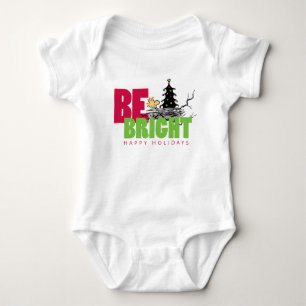 Body Para Bebê Amendoins Woodstock Christmas Be Bright