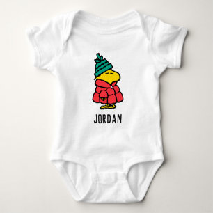 Body Para Bebê Amendoins Woodstock Puffy Adicione seu nome