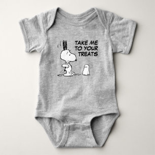 Body Para Bebê Amendoins Woodstock Scare Snoopy