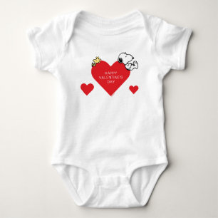 Body Para Bebê Amendoins   Woodstock & Snoopy Namorados
