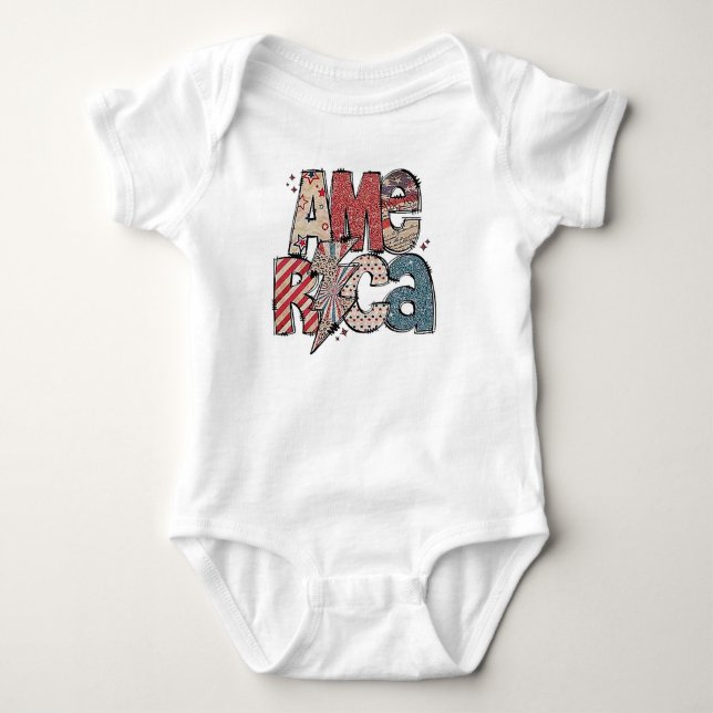 BODY PARA BEBÊ AMÉRICA (Frente)