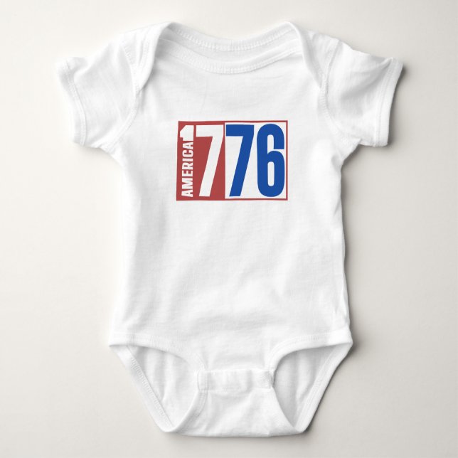 BODY PARA BEBÊ AMÉRICA 1776  (Frente)