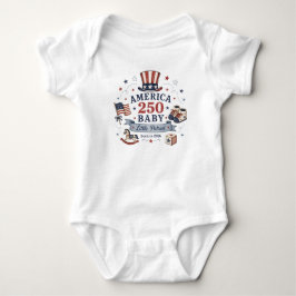 Body Para Bebê América 250 Bebê / Pequeno Patriota