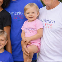 America 250 Birthday est 1776 Typography Pink