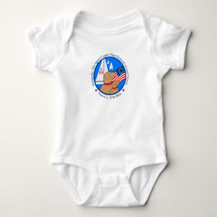 Body Para Bebê America 250 Edição Annapolis Baby Manga Curta