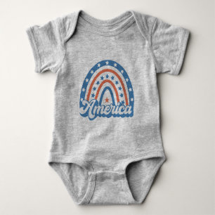 Body Para Bebê America Boho Retro