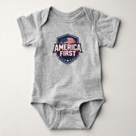 Body Para Bebê America First - T-Shirt