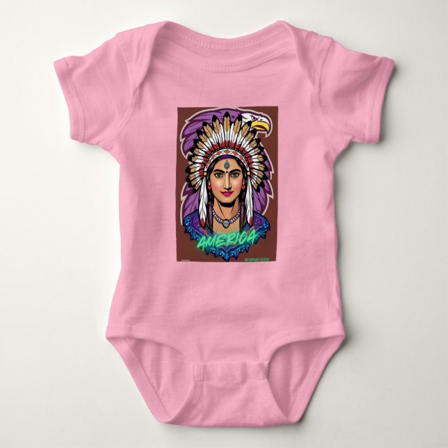 Body Para Bebê America Women  (Frente)