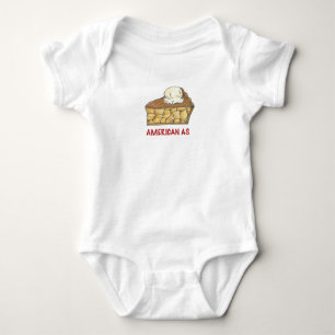 Body Para Bebê American As Apple Pie a la Mode Patriotic Dessert