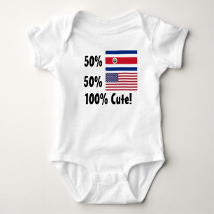Body Para Bebê Americano 100% de Rican 50% da costela de 50%