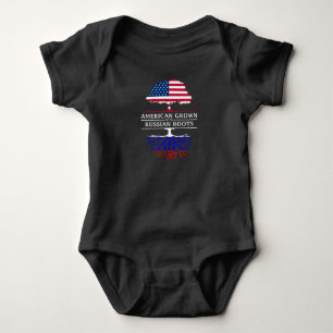 Body Para Bebê Americano crescido com design de Rússia das