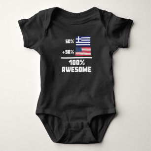 Body Para Bebê Americano grego impressionante