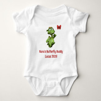 Body Para Bebê Amigo Borboleta da Nana Nome do Neto Personalizado