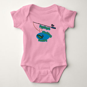 Body Para Bebê Amigo da pesca de PopPop