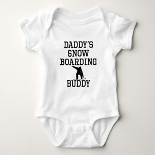 Body Para Bebê Amigo da snowboarding do pai