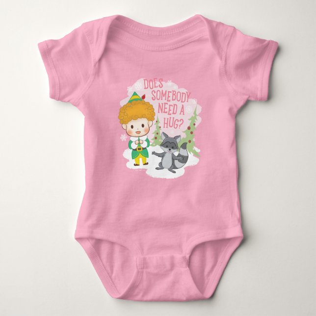 Body Para Bebê Amigo, o Elf, alguém precisa de um abraço? (Frente)
