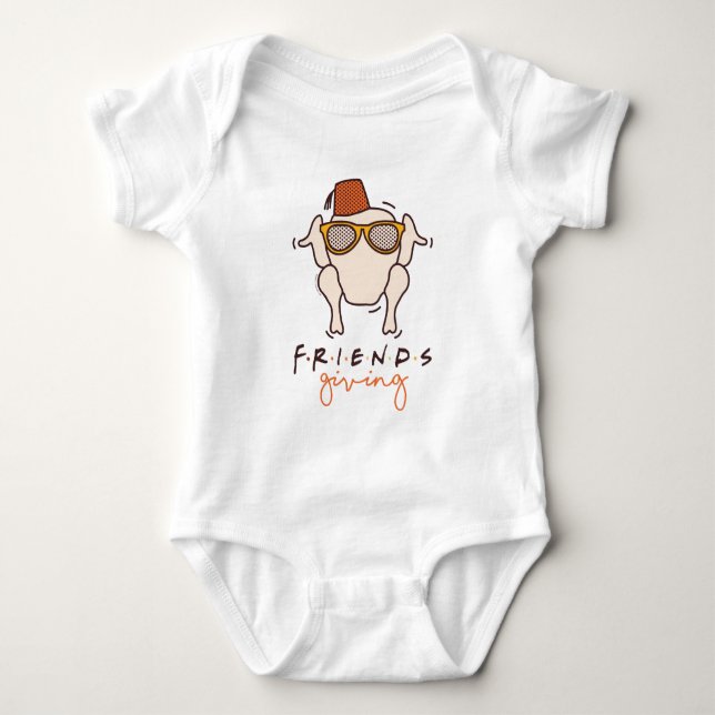 Body Para Bebê AMIGOS™ | Camisa-T de amizade (Frente)