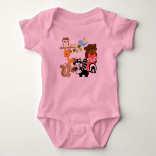 Body Para Bebê Amigos da floresta