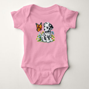Body Para Bebê Amigos daltáticos/borboletas