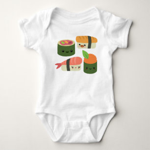 Body Para Bebê Amigos do sushi