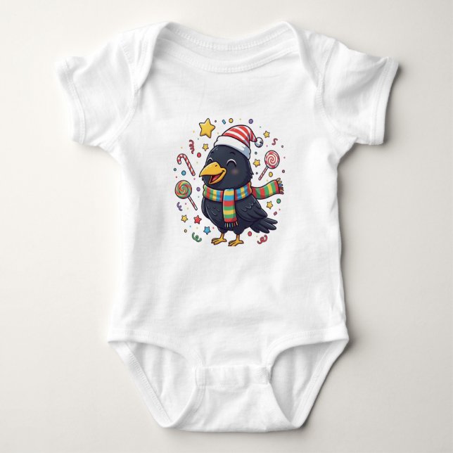 Body Para Bebê AMITA | Happy Crow - Candy Fun (Frente)