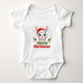 Body Para Bebê AMITA - Merry Christmas Bunny