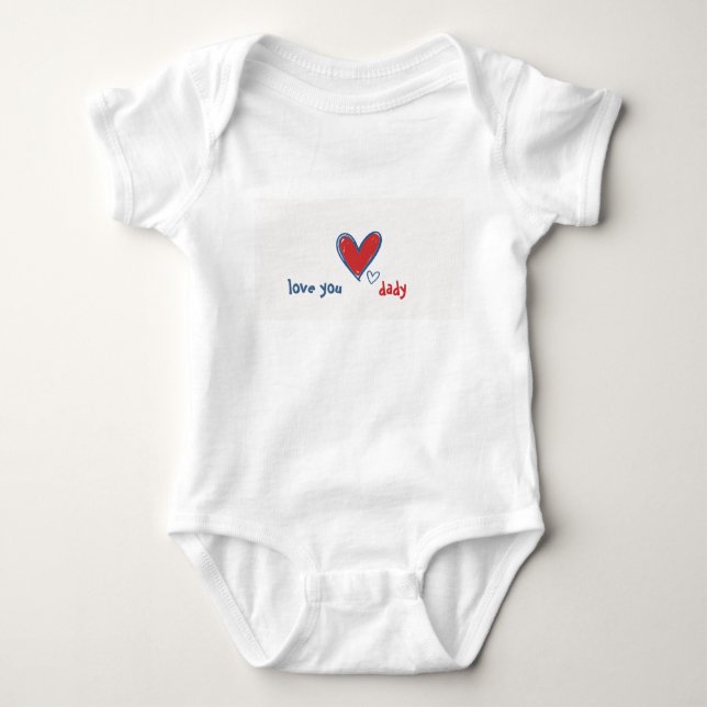 Body Para Bebê amo você papai e mamãe (Frente)