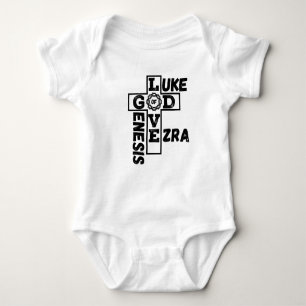 Body Para Bebê Amor a Deus Espada Bíblica Unisex