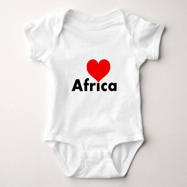 Body Para Bebê Amor África (Frente)