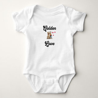 Body Para Bebê Amor ao ouro - Presente perfeito para pais que ado