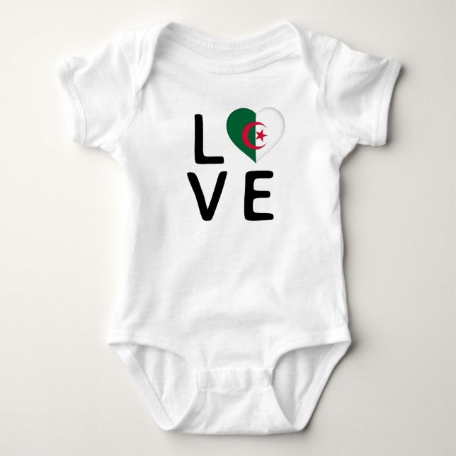 Body Para Bebê Amor - Argélia Flag (Frente)