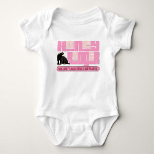Body Para Bebê Amor Badger leva o que ela quer