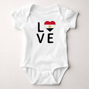 Body Para Bebê Amor - Bandeira do Egito