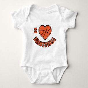 Body Para Bebê Amor, Basquete, laranja
