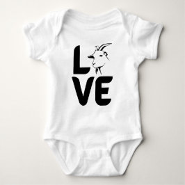 Body Para Bebê Amor com Goat como O