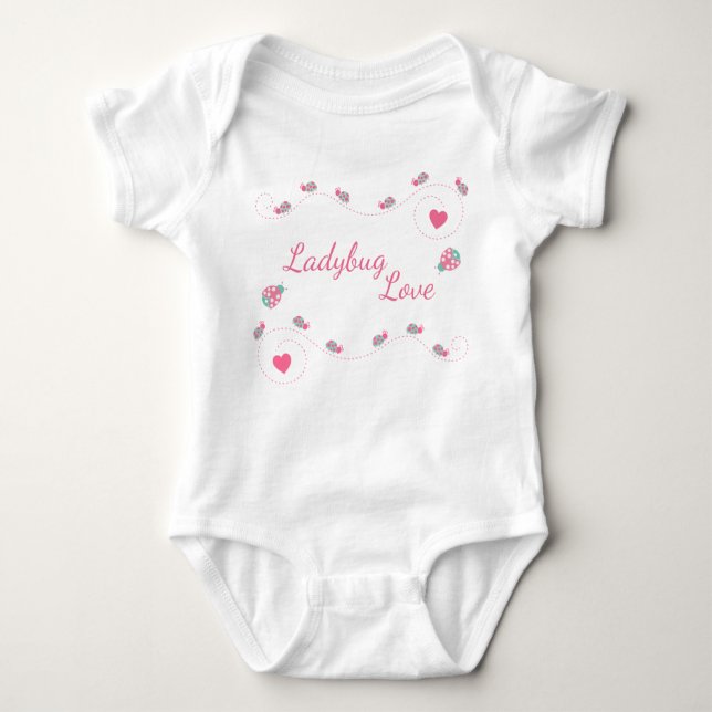Body Para Bebê Amor Cute Ladybug (Frente)