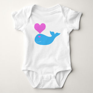 Body Para Bebê Amor da baleia