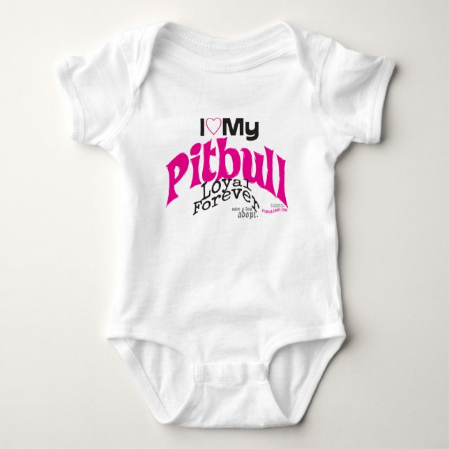 BODY PARA BEBÊ AMOR DE PITBULL - FORVER LEAL (Frente)