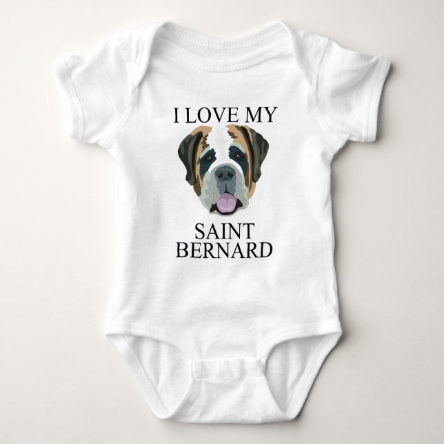 Body Para Bebê Amor de ST BERNARD! (Frente)