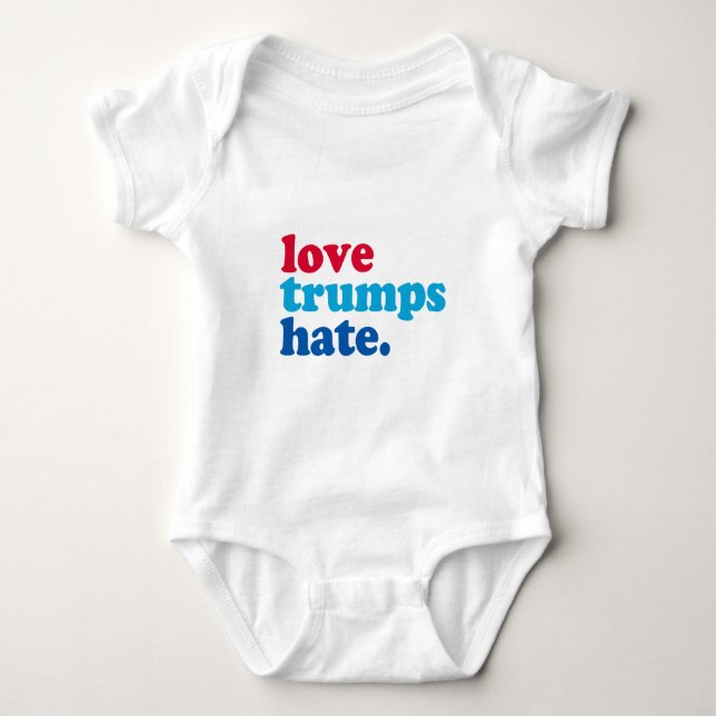 Body Para Bebê amor detesta (Frente)